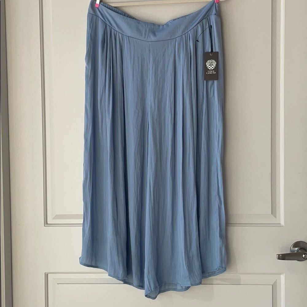 Vince Camuto Blue Wide-Leg Flare Pants Size L